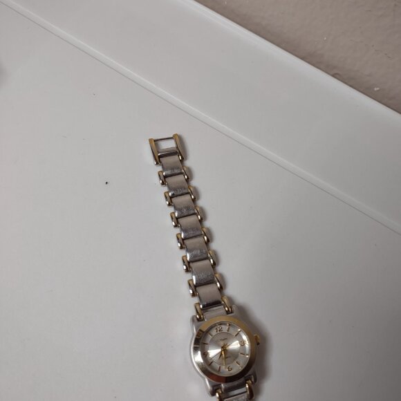 7 Inch Two Tone Metal CC Hughes Watch - Picture 4 of 11